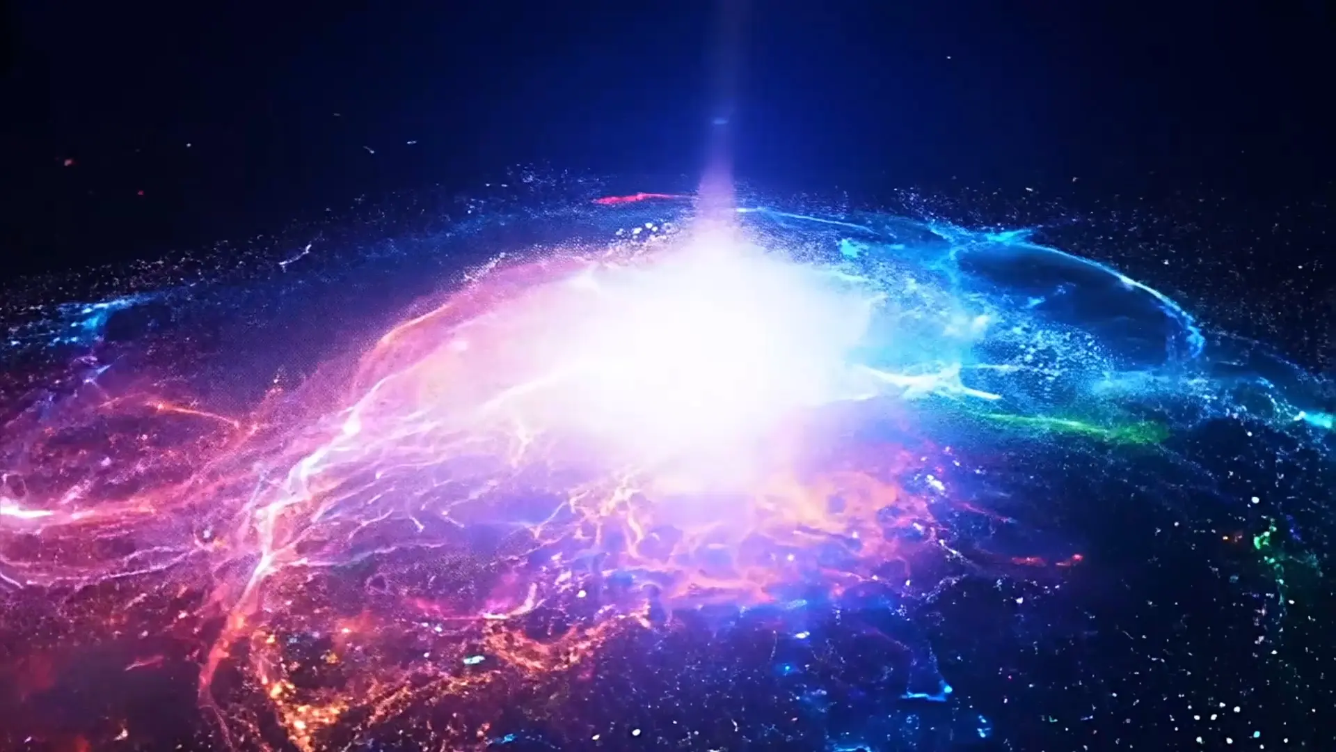 Celestial Light Blast Dynamic Video Background for Visual Effects